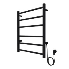 Полотенцесушитель электрический AZARIO PARMA 500/600 6 секций, диммер справа, черный (AZ10856B)