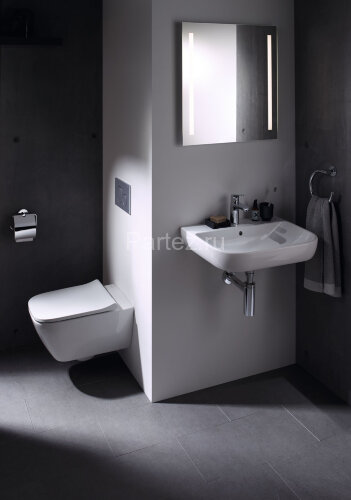 Унитаз подвесной Geberit SMYLE SQUARE безободковый, с сиденьем микролифт (500.683.01.1)