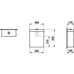 Бачок для унитаза Laufen Palomba Белый (8.2880.1.000.871.1)