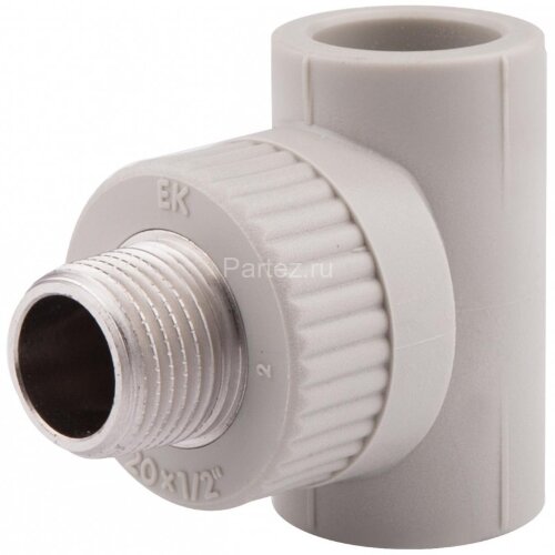 Тройник комбинированный PPR-НР D25х3/4" Ekoplastik