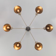 Потолочная люстра Bogate's 316/6 латунь / черный