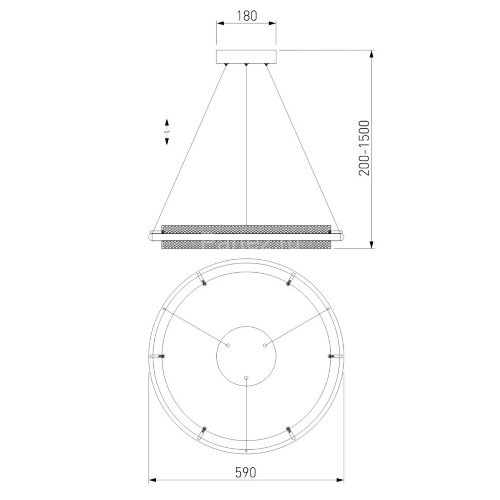 Подвесная люстра Eurosvet 90241/1 белый / серебро