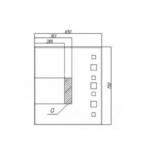 Зеркало-шкаф AQUATON Рене 80 Белый/Грецкий орех (1A222502NRC80)