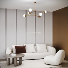 Потолочная люстра Eurosvet 60168/6 латунь