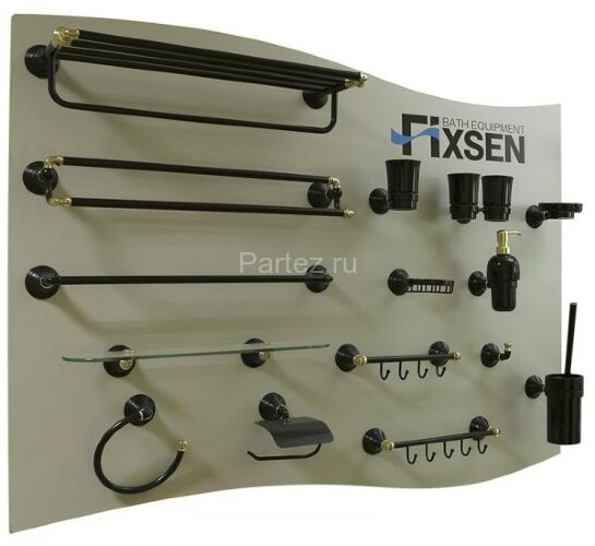 Крючок Fixsen Luksor, Черный/Золото (FX-71605-5B)