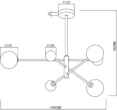 Потолочная люстра Freya FR5376CL-06B