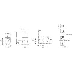 Чаша напольного унитаза Jacob Delafon Soprano белый (UJAK102-0)