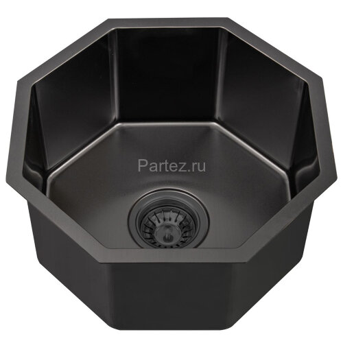 Мойка D400B Octavia MELANA Profline 1,2/200 ЧЕРНАЯ врезная фигурная D400B
