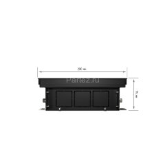 Конвектор внутрипольный Royal Thermo ATRIUM-75/200/800-DG-U-DB