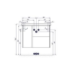 Тумба под раковину AQUATON Стоун 80 подвесная, сосна арлингтон (1A228201SX850)