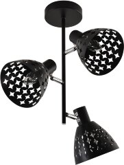 Потолочная люстра Reluce 01554-3.3-03B BK+CR