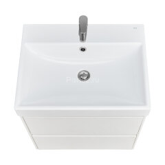 Тумба под раковину Roca Ona 600 подвесная, 2 ящика, белый матовый (A857613509)