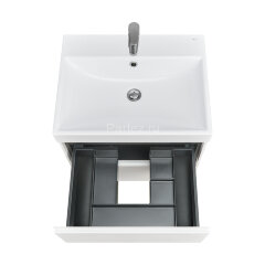 Тумба под раковину Roca Ona 600 подвесная, 2 ящика, белый матовый (A857613509)