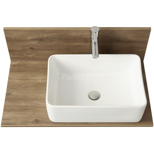 Столешница под раковину Aquaton Мишель 80 с панелью, дуб Рустикальный (1A277003MIDR0)