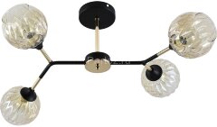 Потолочная люстра Reluce 01358-0.3-04 BK+FGD