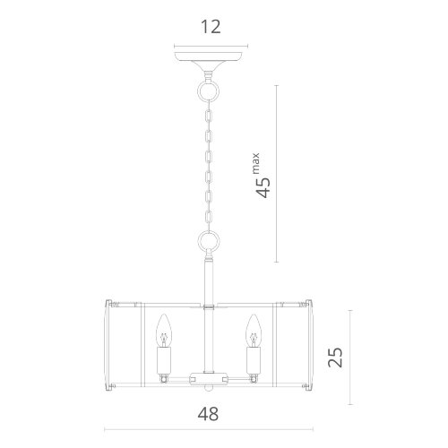 Подвесная люстра Divinare 1100/02 SP-5