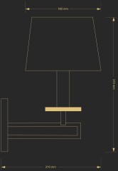 Бра Kutek AMI-K-1(BN/A)