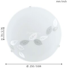 Настенно-потолочный светильник Eglo 80264