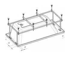 Каркас для ванны Roca BECOOL 170х80 (Z.RU93.0.285.3)