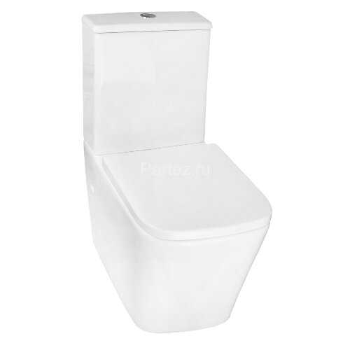 Унитаз-компакт Azario Rise 385х623х792 напольный, безободковый с быстросъемным сиденьем микролифт (A