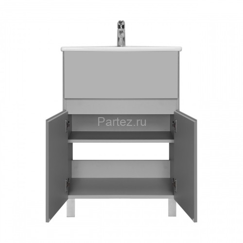 Тумба под раковину Aquaton Форест 60 см, универсальный монтаж, туманный серый (1A278201FR4D0)