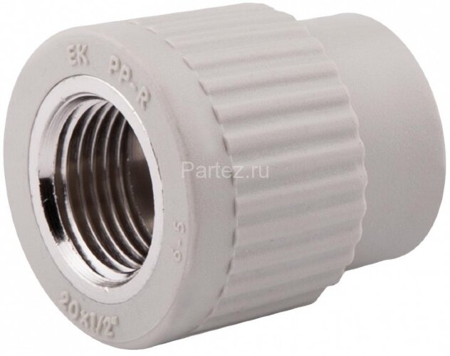 Муфта комбинированная PPR-ВР D20х3/4" Ekoplastik