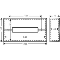 Диспенсер для салфеток Hansgrohe AddStoris Хром (41774000)