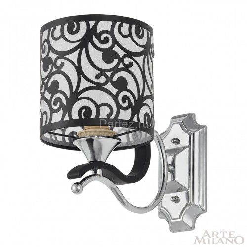 Бра Arte Milano 304957/1W Bk/Ni