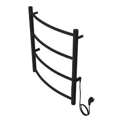 Полотенцесушитель электрический AZARIO VERONA 500/600 4 секции, диммер справа, черный (AZ04856B)