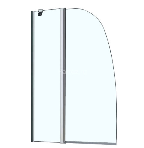 Шторка для ванны складная Azario Boston 100х140 цвет профиля хром (AZ-142)