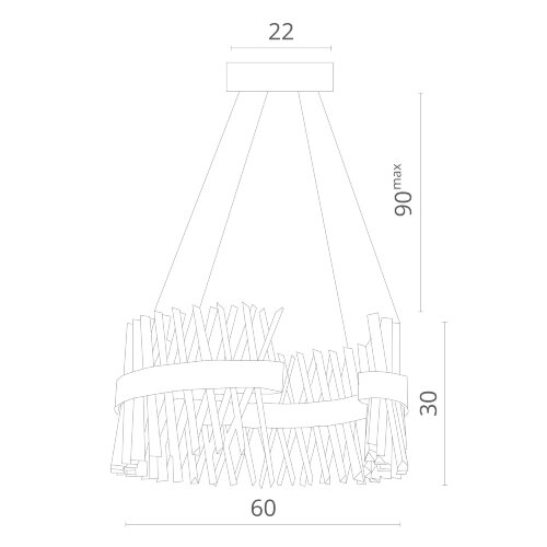 Подвесная люстра Divinare 1685/01 SP-1