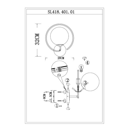 Бра ST Luce SL418.401.01