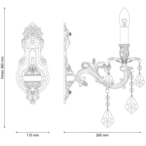 Бра Lucia Tucci BARLETTA W122.1 cream white