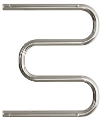 Полотенцесушитель водяной ДВИН M М-образный 60/60 c полкой, полированный (4627085940791)