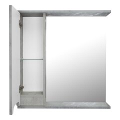 Зеркало-шкаф Loranto Florena 70 700х135х600 левый, светлый бетон (CS00086986)