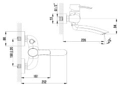 Смеситель Lemark Atlantiss LM3214C для ванны