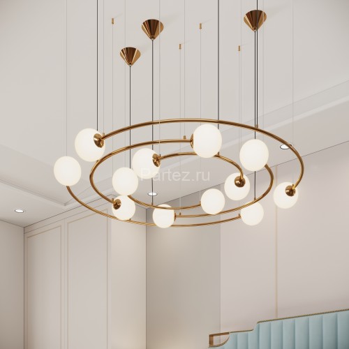 Подвесная люстра Bogate's 359/12 латунь