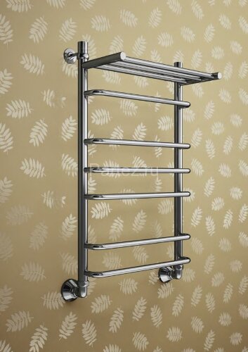 Полотенцесушитель водяной Маргроид Лесенка "Вид 9" с полкой 80х50 (комплект), хром