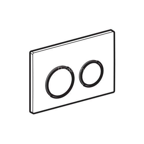 Кнопка смыва Geberit Geberit Omega 20, двойной смыв, хром матовый (115.085.KH.1)