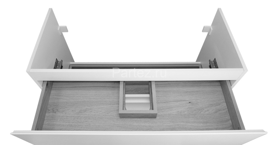 Комплект тумба Azario Ника 100 1000х470х570 подвесная, с раковиной Monte 100, белый (CS00089923)