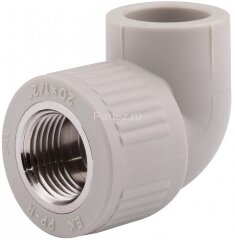 Угол комбинированный PPR-ВР D32х1" Ekoplastik