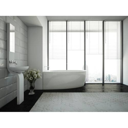 Ванна акриловая AZARIO KAPRIS асимметричная 170*90 см левая (AV.0062170)