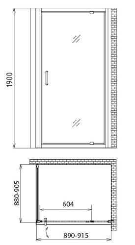 Душевой уголок Gemy Sunny Bay S28170-A90