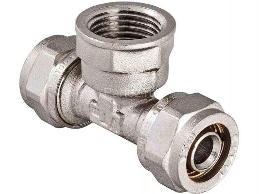 Тройник обжимной с внутренней резьбой 32х1"х32 VALTEC
