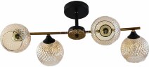 Потолочная люстра Reluce 11341-0.3-04 GOLD BRONZE+BK