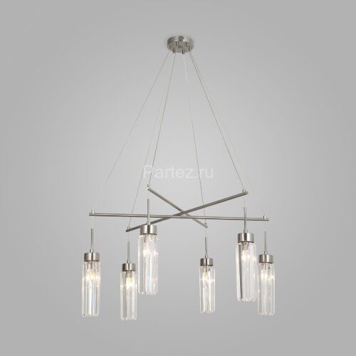 Подвесная люстра Eurosvet 60163/6 никель