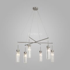 Подвесная люстра Eurosvet 60163/6 никель