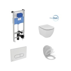 Пневматический промо-набор 4 в 1 Ideal Standard Пневматический комплект ProSys + Подвесной унитаз и 