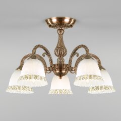 Потолочная люстра Eurosvet 60107/5 античная бронза