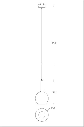 Подвесной светильник Arte Lamp A2720SP-1SG